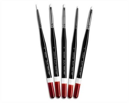 ANGELUS MICRO DETAIL PAINT BRUSH SET 5 PIECE