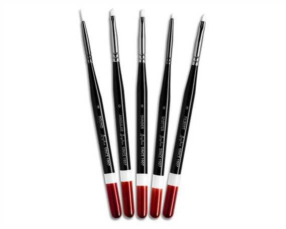 ANGELUS MICRO DETAIL PAINT BRUSH SET 5 PIECE