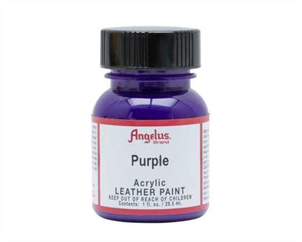 ANGELUS ACRYLIC PAINT PURPLE #047 29ML USE ON LEATHER, VINYL OR FABRIC