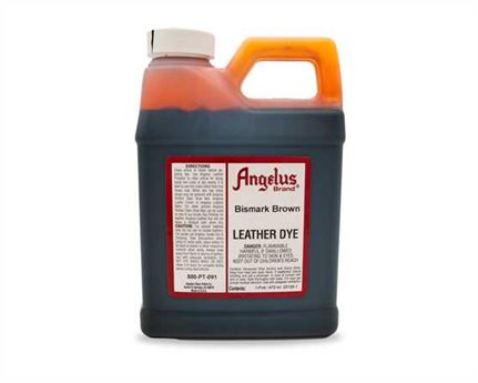 ANGELUS LEATHER DYE BISMARK BROWN #091 1 PINT/437ML 