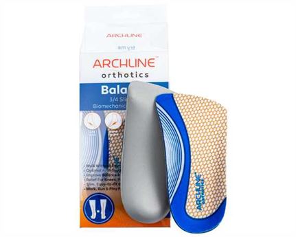 ARCHLINE INSOLES ORTHO BALANCE SLIMLINE 3/4 SIZE 41