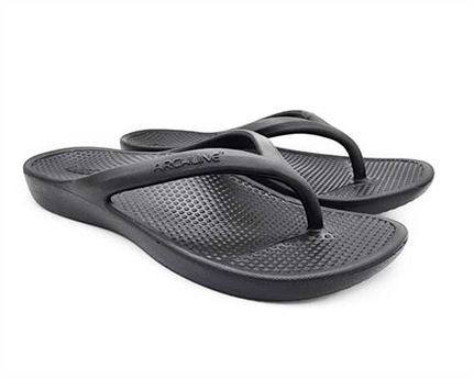 Archline Rebound Orthotic Thongs Size 37 Black