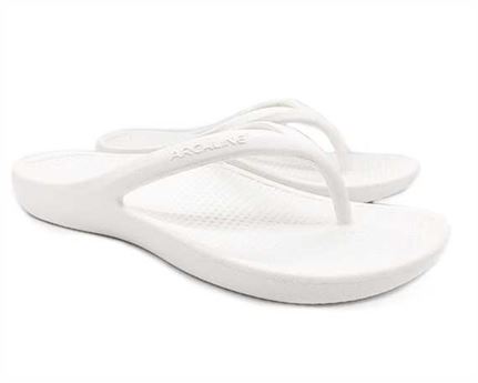 Archline Rebound Orthotic Thongs Size 37 White