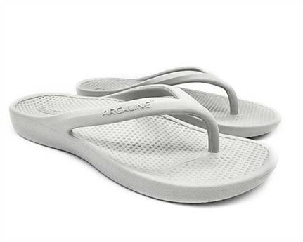 Archline Rebound Orthotic Thongs Size 38 Grey
