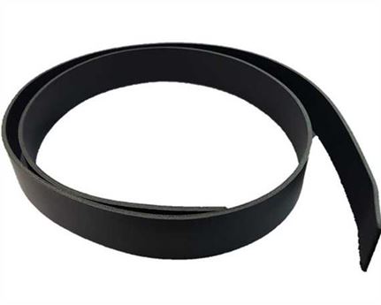 BELT STRAP BLACK 38MM WIDE 3.5MM THICK ITALIAN DOUBLE BUTT STANDARD LENGTH