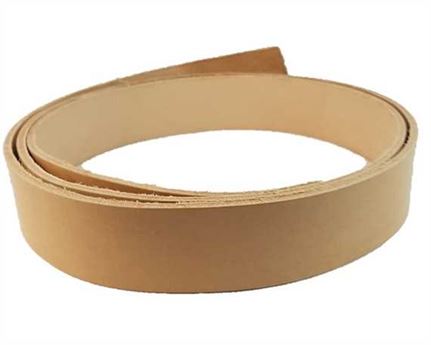 BELT STRAP NATURAL 38MM WIDE FROM VEG TAN DOUBLE SHOULDER LONGER LENGTH