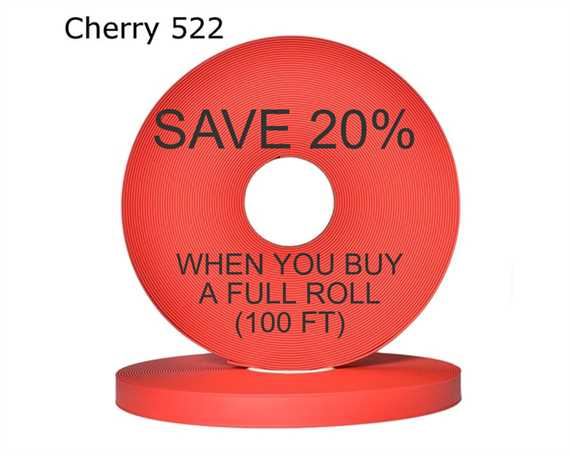 BioThane® BETA® ADJUSTABLE (5/8") 16MM CHERRY RD522 (PER L/FT)