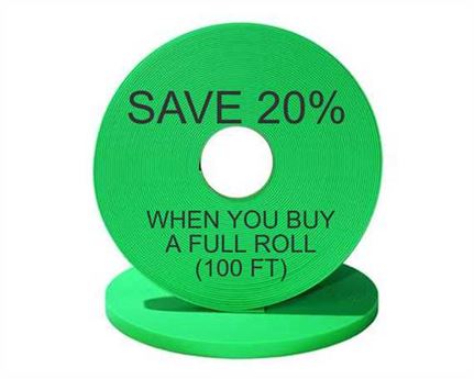 BioThane® BETA® ADJUSTABLE (3/4") 19MM FLURO GREEN GN528 (PER L/FT)