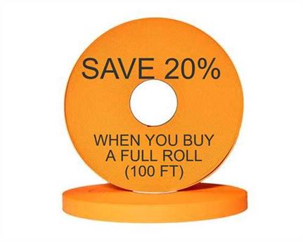 BioThane® BETA® ADJUSTABLE (1") 25MM PEACH OR529 (PER L/FT)