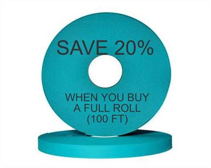 BioThane® BETA® ADJUSTABLE (3/4") 19MM TEAL TE521 (PER L/FT)