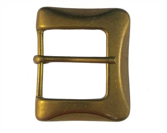 BUCKLE BELT BRASS HALF SCALLOPED 38MM
