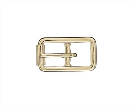 BUCKLE BRIDLE WITH ROLLER NICKEL PLATE BRASS 12MM