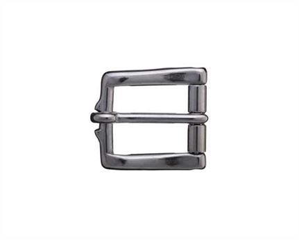BUCKLE GIRTH INBUILT ROLLER STAINLESS STEEL 22MM