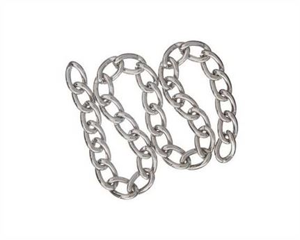CHAIN BOOT NICKEL PLATE (PER LINEAL MTR) 2.5MM DIAM.