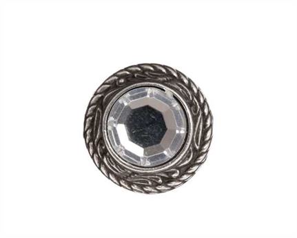 CONCHO CRYSTAL CLEAR SCREW BACK/EACH 20MM