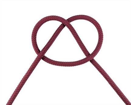CORD HALTER BURGUNDY 6MM