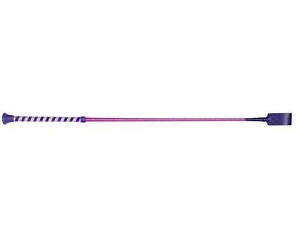 CROP PINK NU-BUCK WITH GLITTER HANDLE 24''