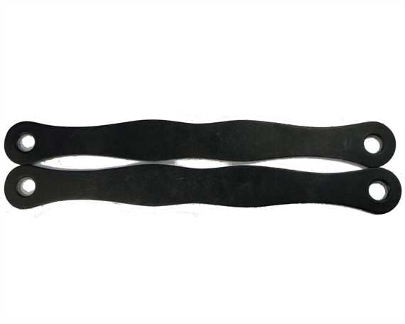 STRAP SLOBBER CUT FROM GIRTH POINT CHROME  (PER PAIR)