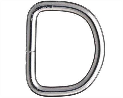 DEE NICKEL PLATE WELDED 25MM MEDIUM WEIGHT
