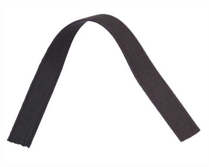 ELASTIC GIRTH ENGLISH BLACK/BROWN 22MM (PER L/MTR)