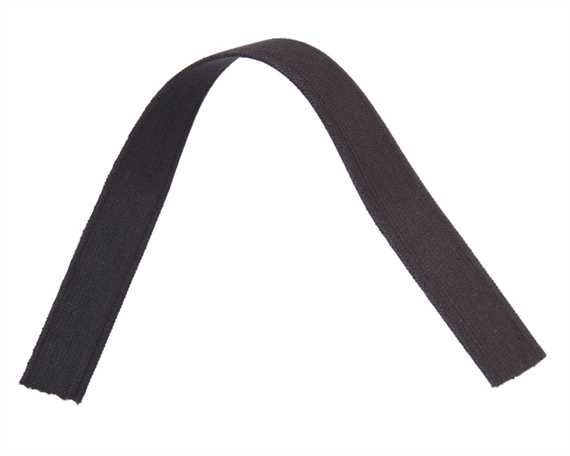 ELASTIC GIRTH ENGLISH BLACK/BROWN 22MM (PER L/MTR)