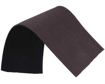 ELASTIC GIRTH ENGLISH BLACK/BROWN 76MM (PER L/MTR)