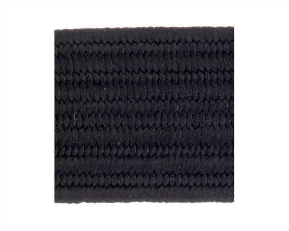 ELASTIC FLAT BLACK (PER L/MTR) 10MM