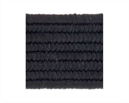 ELASTIC FLAT BLACK (PER L/MTR) 8MM