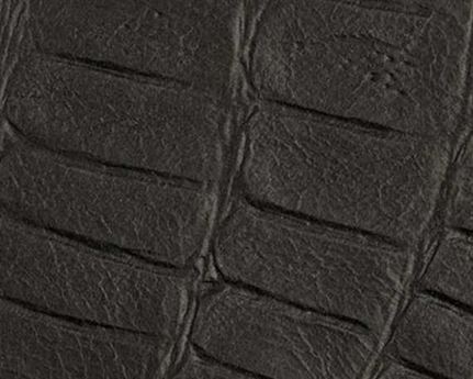 EUROLEDER KROKO PRINT BLACK ANILINE UPHOLSTERY LEATHER FULL COW HIDE