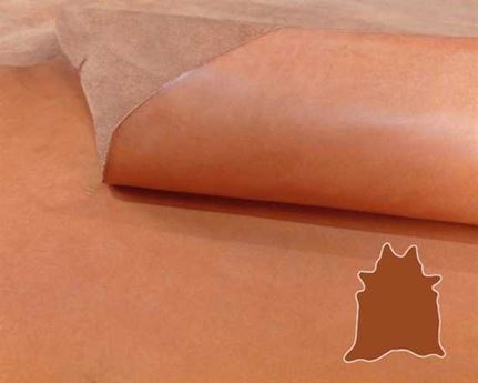 EUROLEDER MANTRA COGNAC ANILINE UPHOLSTERY LEATHER FULL HIDE