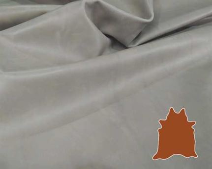 EUROLEDER MANTRA SILT GREY ANILINE UPHOLSTERY LEATHER FULL HIDE