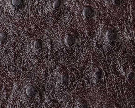 EUROLEDER OSTRICH PRINT MARRON UPHOLSTERY LEATHER FULL COW HIDE