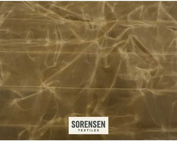 100% WAXED COTTON CANVAS TIE DYED 12oz CAMEL #11 140cm Wide (Lineal Metre)