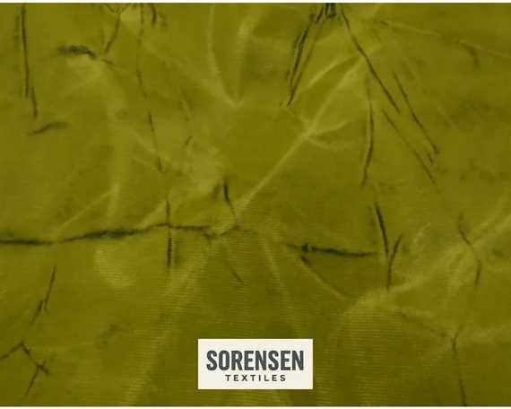 100% WAXED COTTON CANVAS TIE DYED 12oz LIME #03 140cm Wide (Lineal Metre)