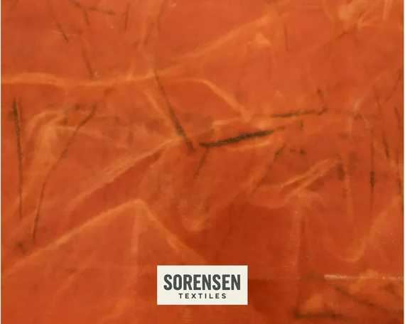 100% WAXED COTTON CANVAS TIE DYED 12oz ORANGE #02 140cm Wide (Lineal Metre)