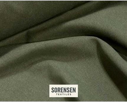 100% RECYCLED WASHED CANVAS 16oz ARMY GREEN #27 140cm Wide (Lineal Metre)