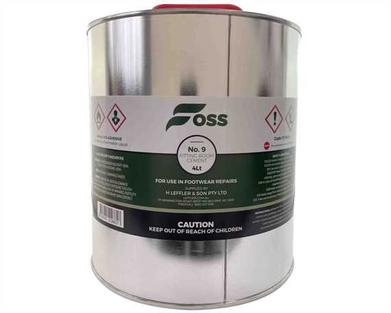 ADHESIVE FOSS FITTING ROOM CEMENT No9 4 LITRE