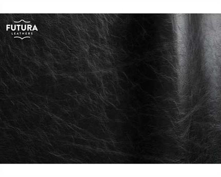 FUTURA PISTA BLACK SEMI ANILINE UPHOLSTERY LEATHER FULL HIDE