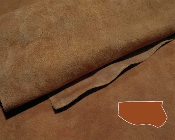 FRONTIER SUEDE SPLIT 1.3/1.5MM COCOA (SQ FT)