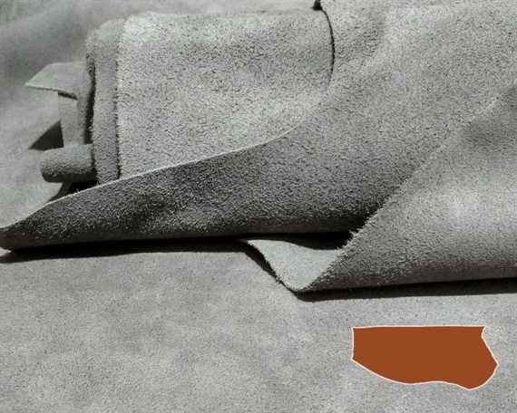 FRONTIER SUEDE SPLIT 1.3/1.5MM GREY (SQ FT)