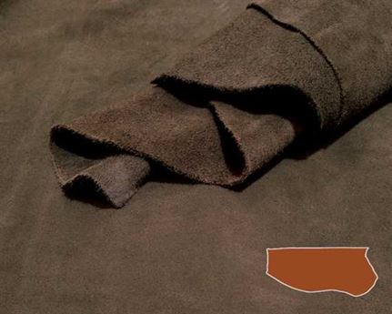 SUEDE DOUBLE BUTTS SPLITS 1.3/1.5MM PABLO (SQ FT)