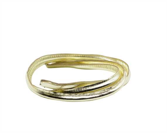 BAG DOCTOR BAG HANDLE LEATHER 6MM X 80CM METALLIC GOLD (PAIR)