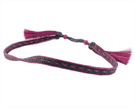 HAT BANDS HORSE HAIR BLUE/MAGENTA