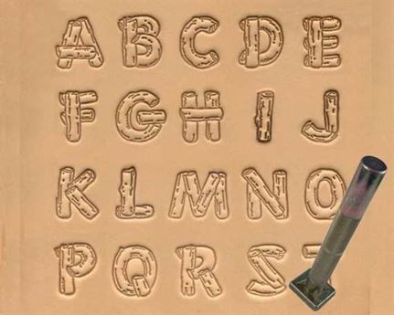 ALPHABET SET #8138 WOOD GRAIN 20MM