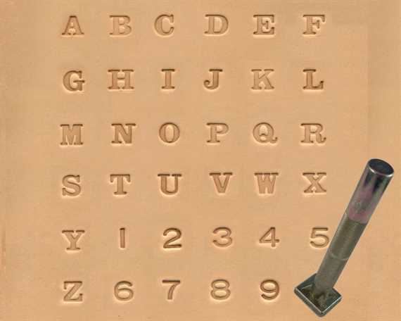 ALPHABET & NUMBER SET #8134  6MM