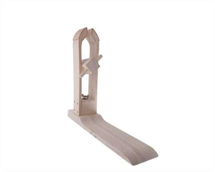 IMPROVED WOODEN LACING PONY, HVY, WITH LEATHER JAWS