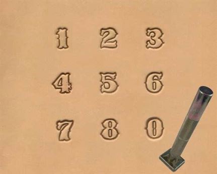 STAMP SET NUMBER 12MM #8136