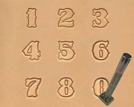 STAMP SET NUMBER 20MM #8135