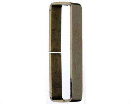 KEEPER LOOP FLAT POLISHED UNWELDED BRASS 12MM