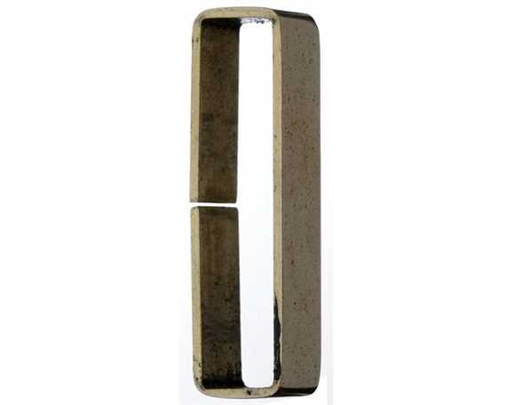 KEEPER LOOP FLAT POLISHED UNWELDED BRASS 12MM